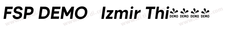 FSP DEMO   Izmir Thi字体转换